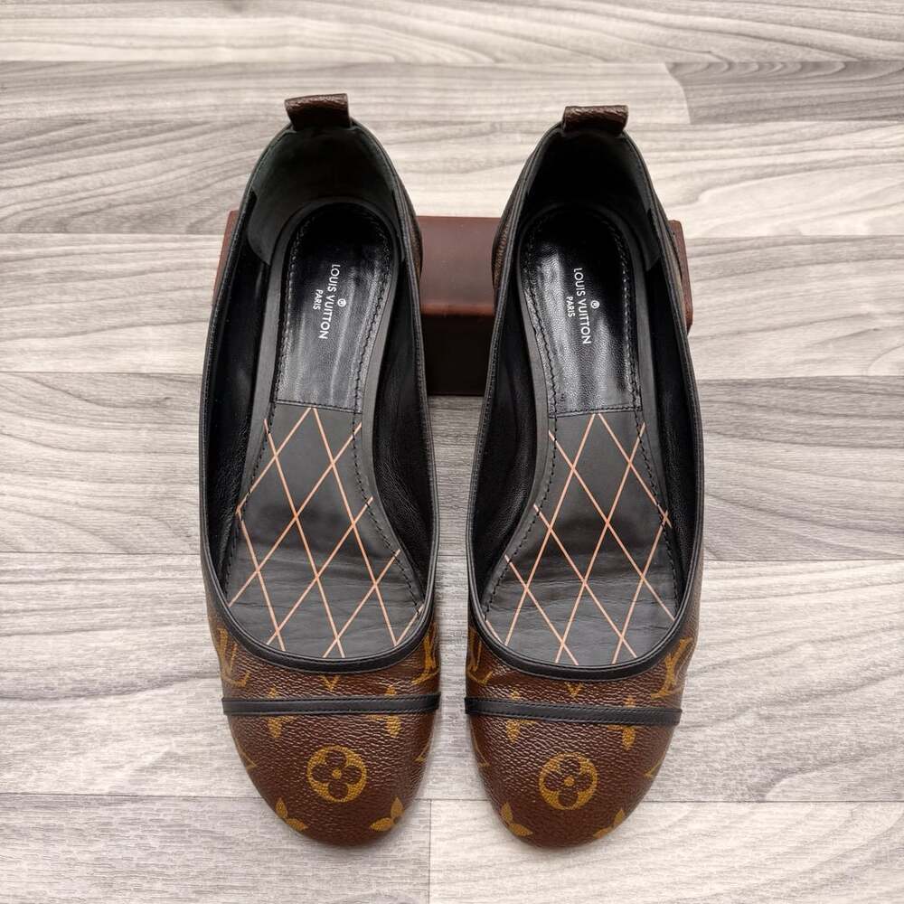 Louis Vuitton Darling Ballerina Monogram Canvas Flats Brown Size 8.5 (39 eu)